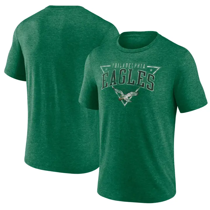 T-shirt manches courtes Triblend Philadelphia Eagles Tried and True vert