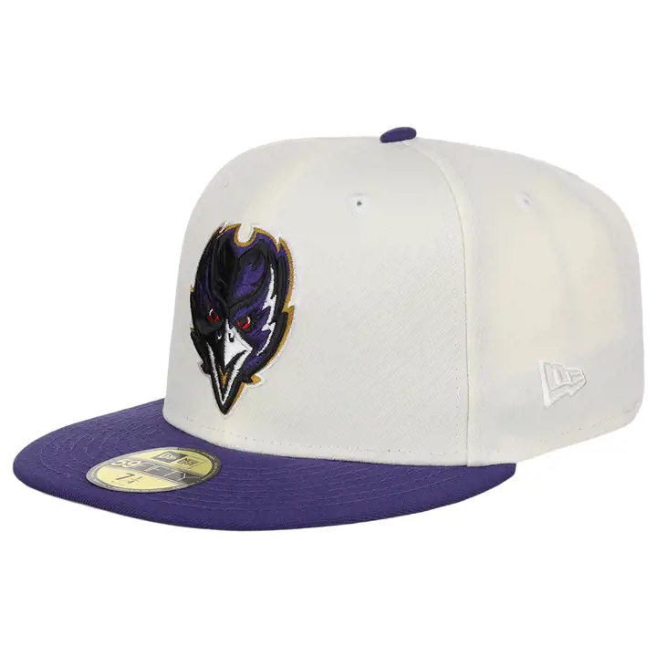 Baltimore Ravens NFL Chrome Pro Bowl 59FIFTY DKGRY/VIOLET/GRY