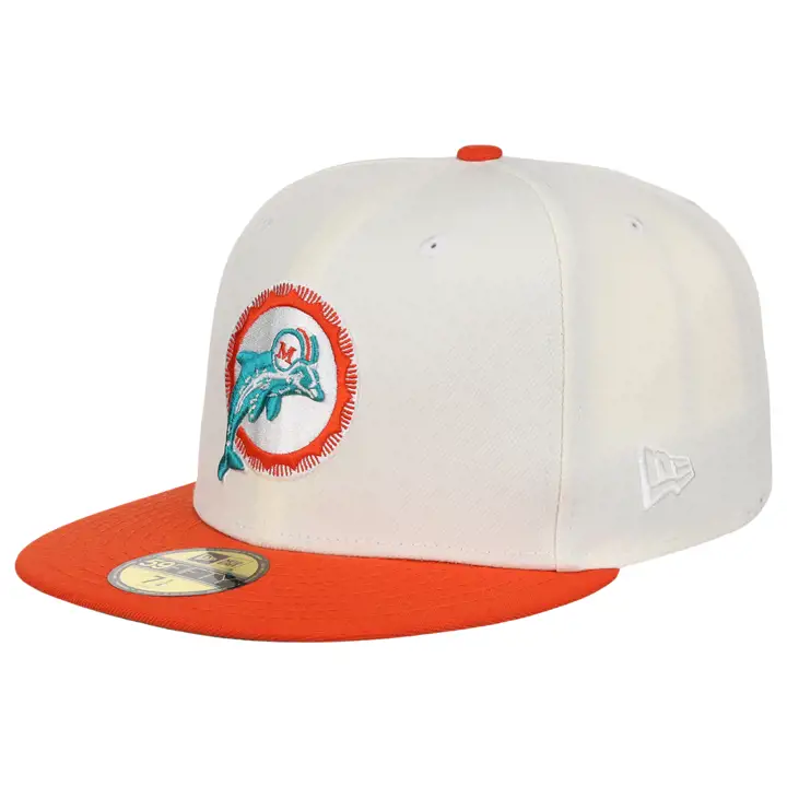 Miami Dolphins NFL Chrome Pro Bowl 59FIFTY GRIS F/ORANGE/VERT K