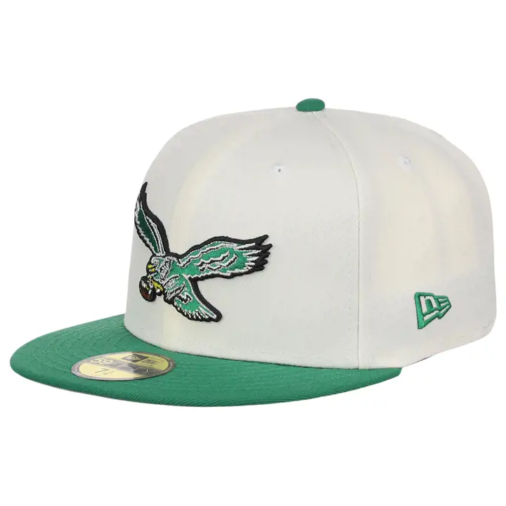 Philadelphia Eagles NFL Chrome Pro Bowl 59FIFTY DKGRY/KGRN/G
