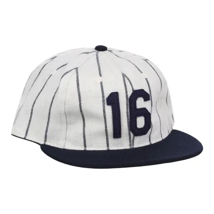 Casquette en laine de la collection signature Whitey Ford RAYURES/MARINE