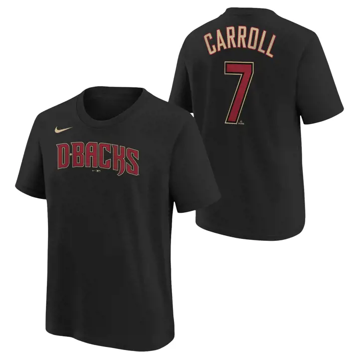 T-shirt enfant DBacks MLB N&N Joueur Corbin Carroll NOIR