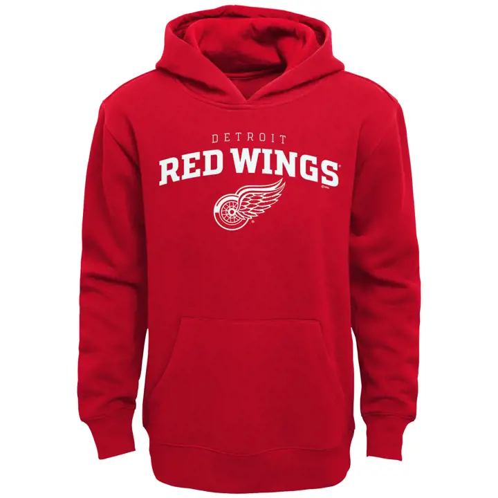 Chandail à capuchon Lock Up junior NHL Redwings de Detroit rouge