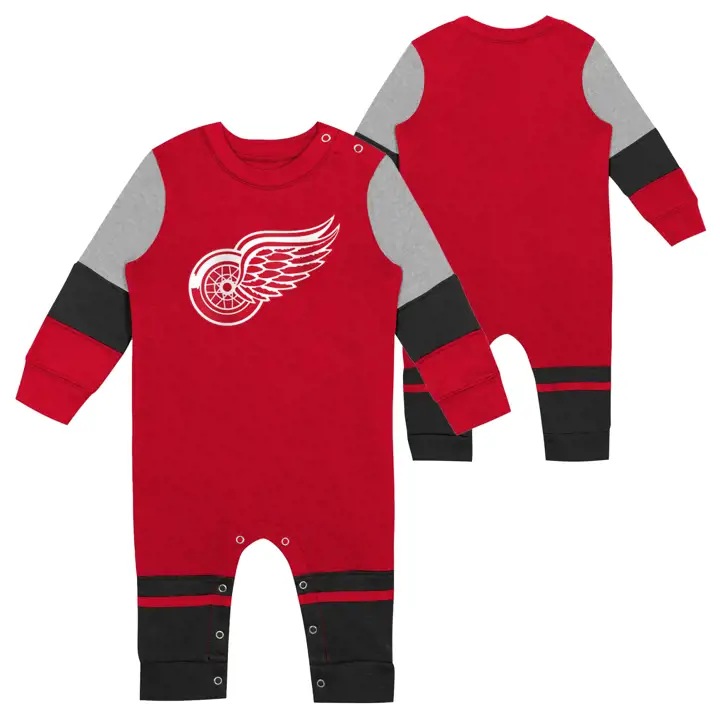 Detroit Redwings NHL Infant Fierce Goalie Coverall red