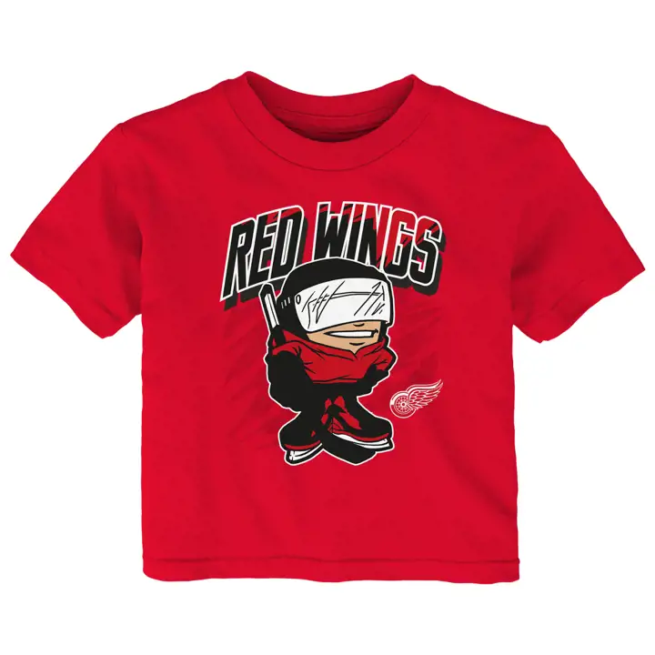 T-shirt bébé Detroit Redwings NHL Tough Guy rouge