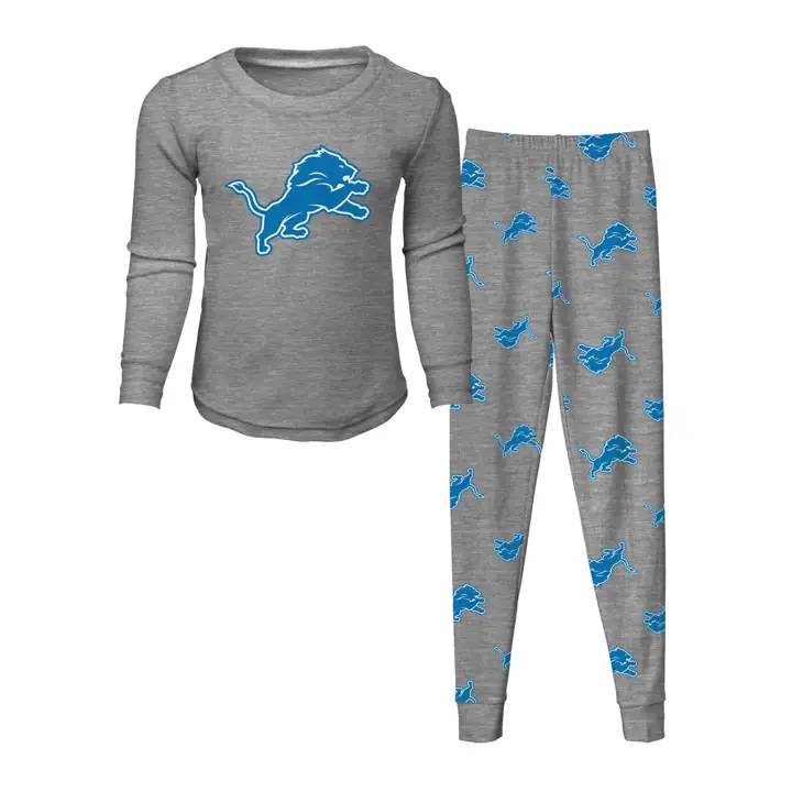 Ensemble T-shirt et pantalon NFL pour enfants Detroit Lions GRIS