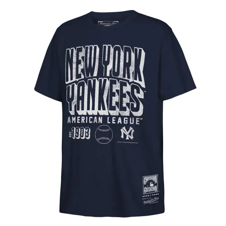 T-shirt New York Yankees MLB Enfant M&N Grandstand Play BLEU MARINE
