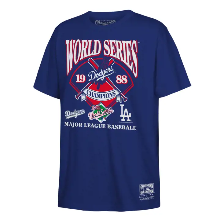 T-shirt Jeune M&N Series Winners des Dodgers de Los Angeles (MLB) BLEU