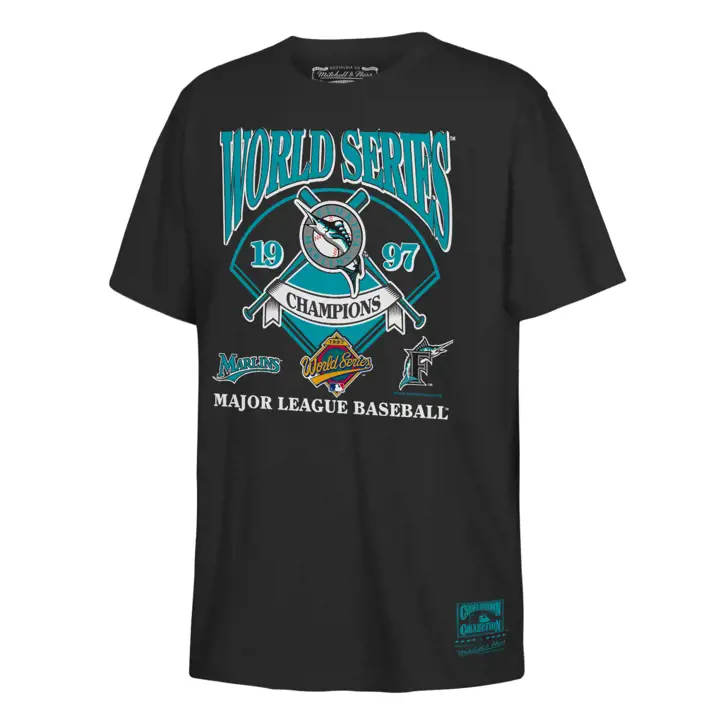 Miami Marlins MLB Youth T-shirt M&N Champions Noir