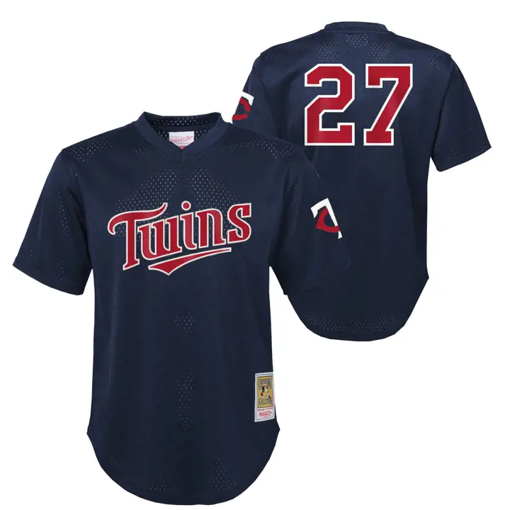 Minnesota Twins MLB Youth M&N Auth BP Mesh Jersey David Orti