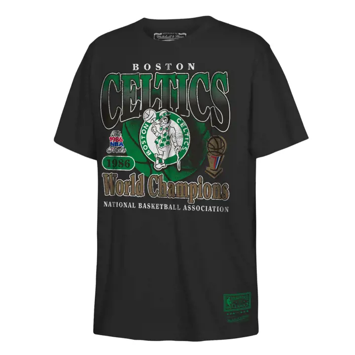 T-shirt Enfant Vintage Champions M&N NBA Boston Celtics Noir