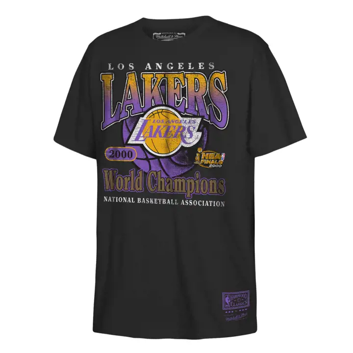 T-shirt vintage Los Angeles Lakers NBA Youth M&N Champions NOIR