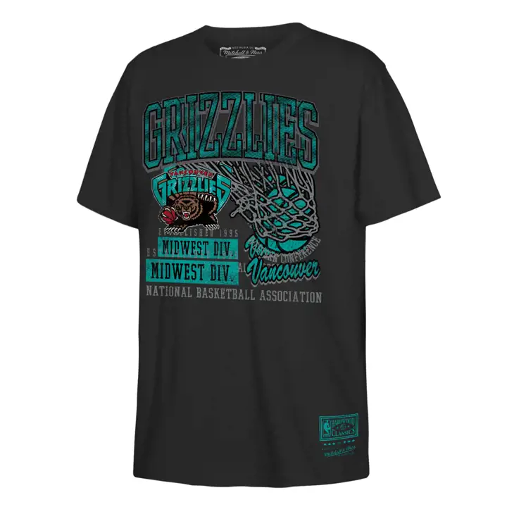 T-shirt NBA jeunesse M&N Swoosh MEMPHIS GRIZZLIES NOIR