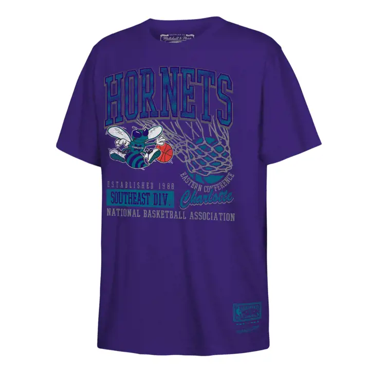 T-shirt Charlotte Hornets NBA Jeunesse M&N Swoosh VIO