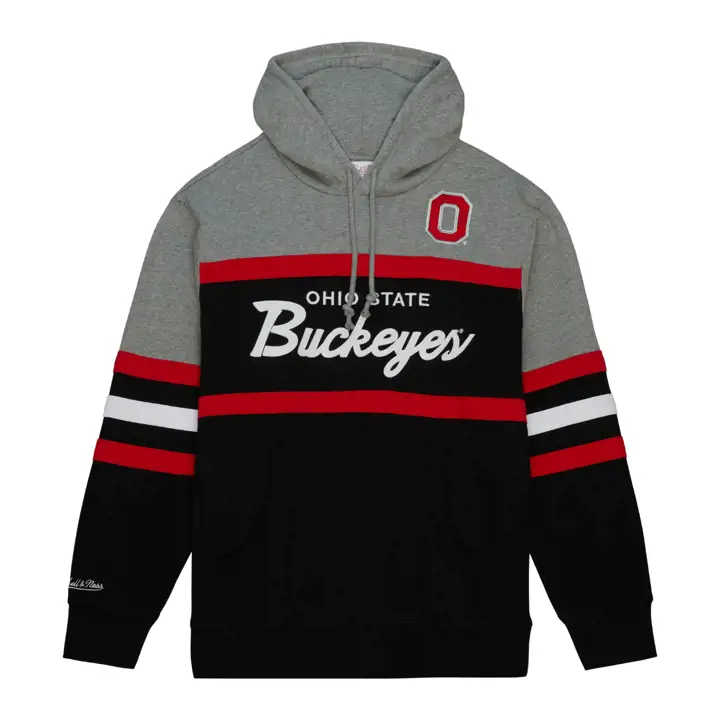 SWEAT À CAPUCHE OHIO STATE BUCKEYES NCAA EN NOIR ET GRIS