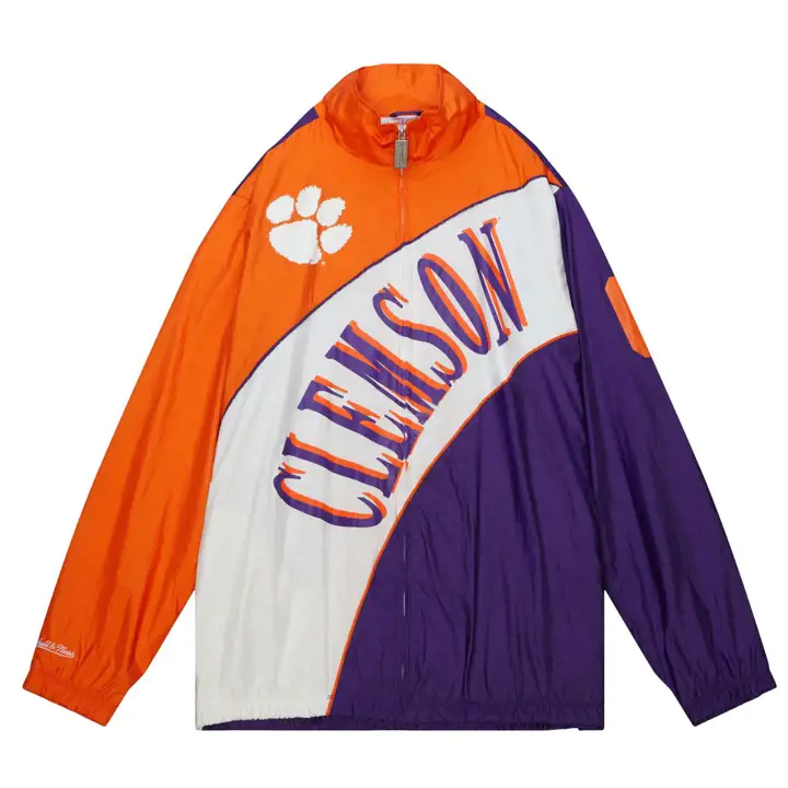 COUPE-VENT DOUBLÉ RÉTRO ARCHED NCAA CLEMSON TIGERS AST/WHT