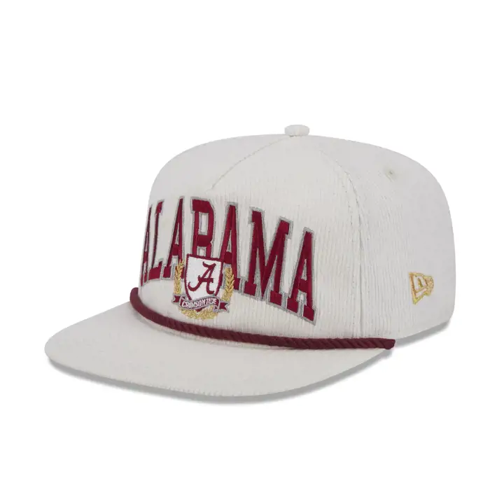 Alabama Crimson Tide NCAA Corde-casquette Golfer Ivoire