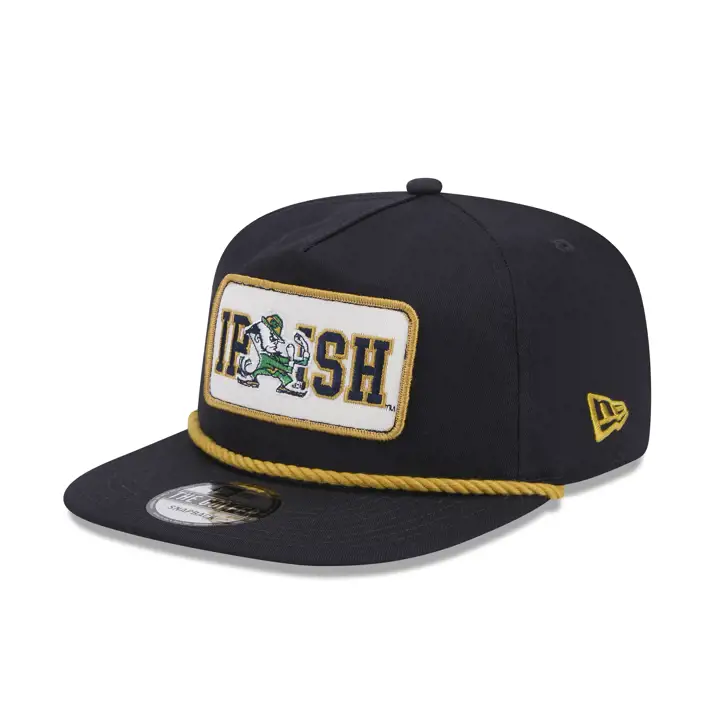 Casquette Golfer Notre Dame Fighting Irish NCAA Patch Rope Bleu Marine