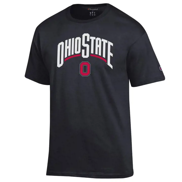 Ohio St B 2F NCAA Logo de taille moyenne T-shirt Wordmark NOIR