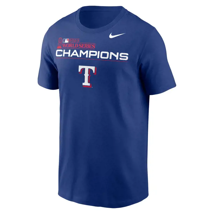 T-shirt Effectif des Texas Rangers Champions des Séries Mondiales 23 RBL