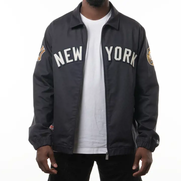 New York Yankees MLB World Series Veste d'entraîneur noire