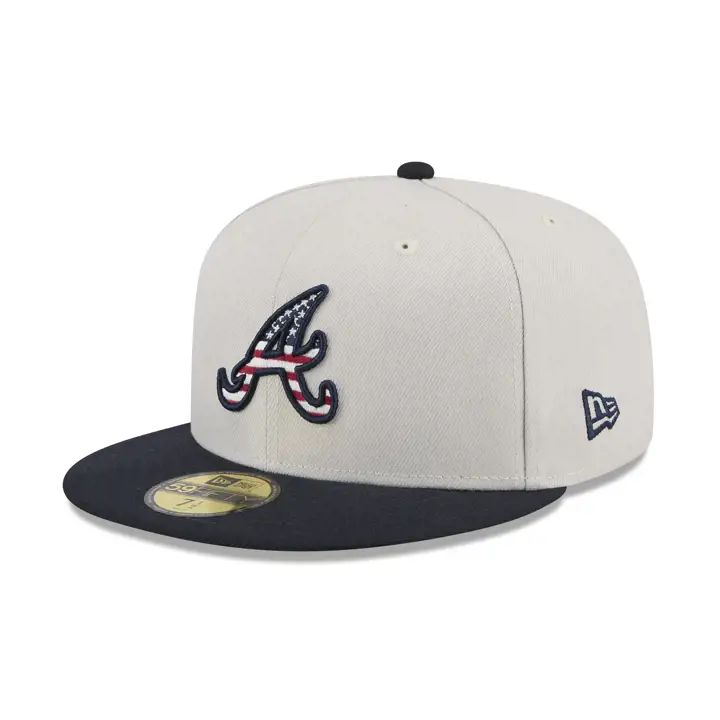 Atlanta Braves 2024 MLB 4 juillet 59Fifty Stone/MARINE