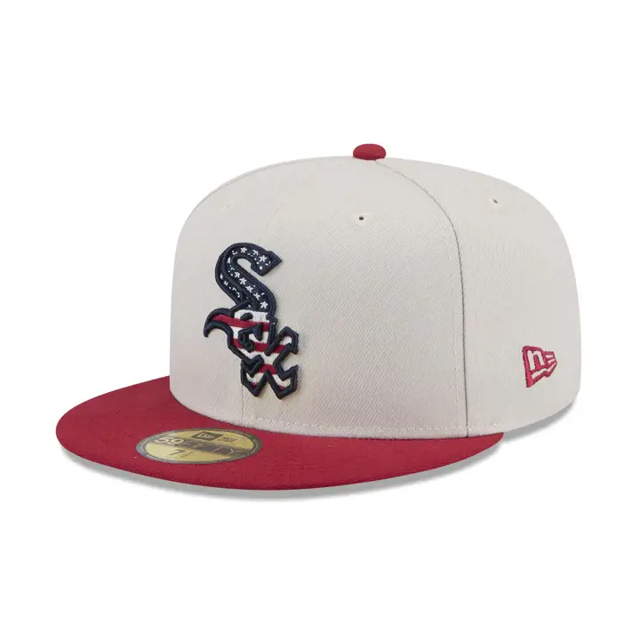 Chicago White Sox 2024 MLB 4th of July 59Fifty Stone/ROUGE