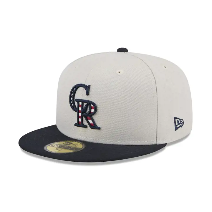 Colorado Rockies 2024 MLB 4 juillet 59Fifty Stone/NAVY