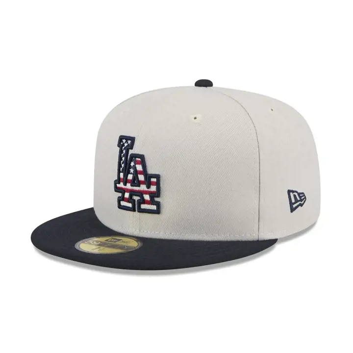 Los Angeles Dodgers 2024 MLB 4th of July 59Fifty Stone/MARINE