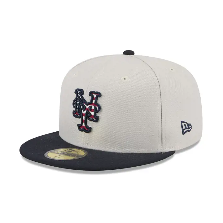 New York Mets 2024 MLB 4th of July 59Fifty Pierre/BLEU MARINE