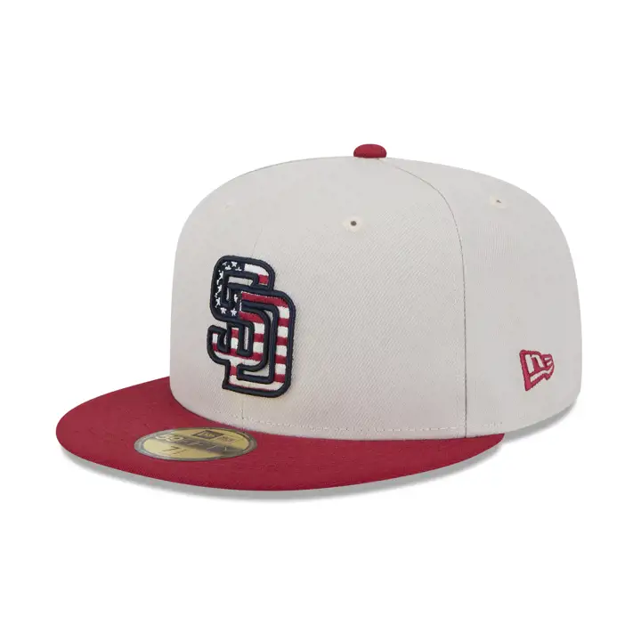 San Diego Padres 2024 MLB 4th of July 59Fifty Stone/ROUGE