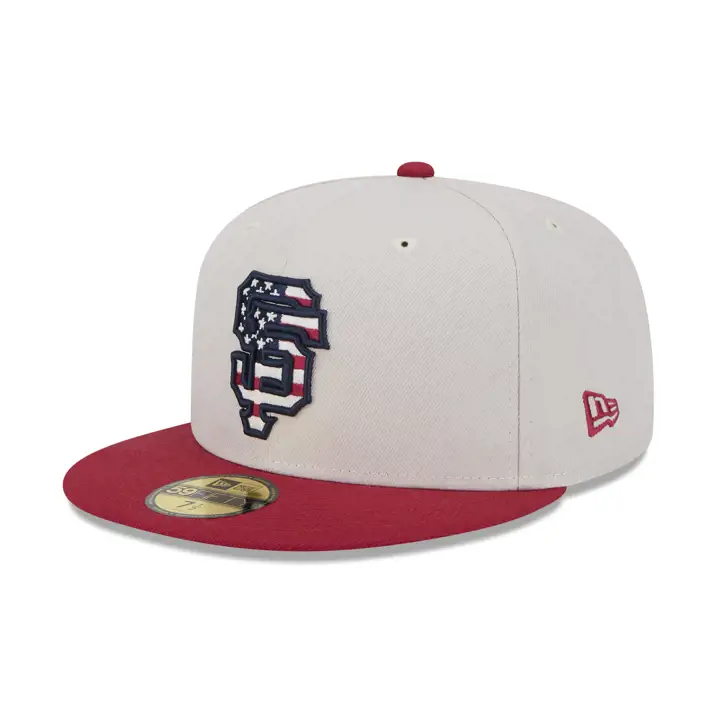 San Francisco Giants 2024 MLB 4 juillet 59Fifty Stone/ROUGE