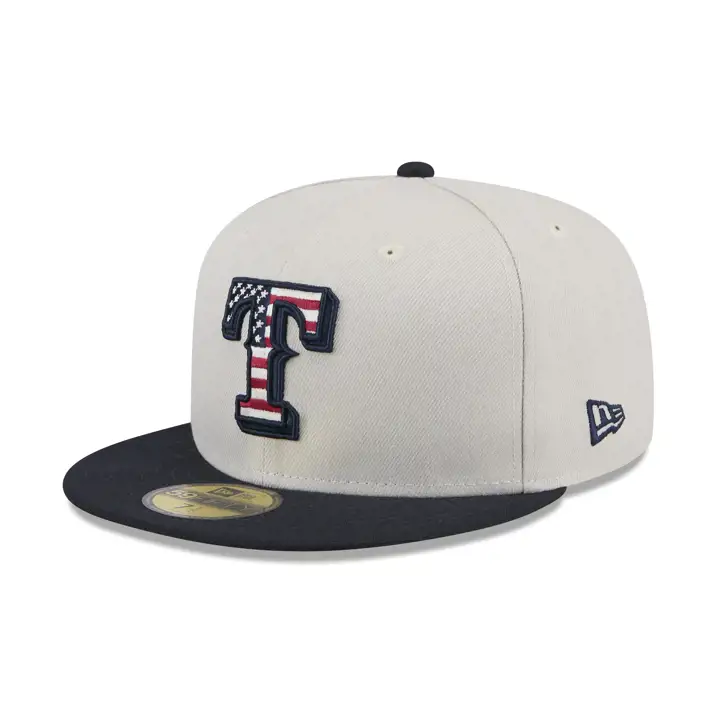 Texas Rangers 2024 MLB 4 juillet 59Fifty Pierre/BLEU MARINE