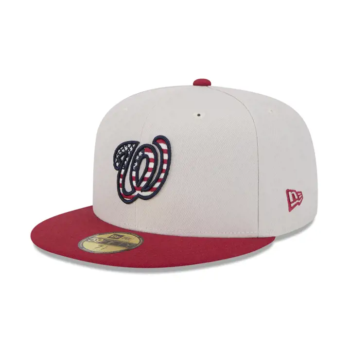 Casquette 59Fifty Washington Nationals MLB 4th of July 2024 Pierre/ROUGE
