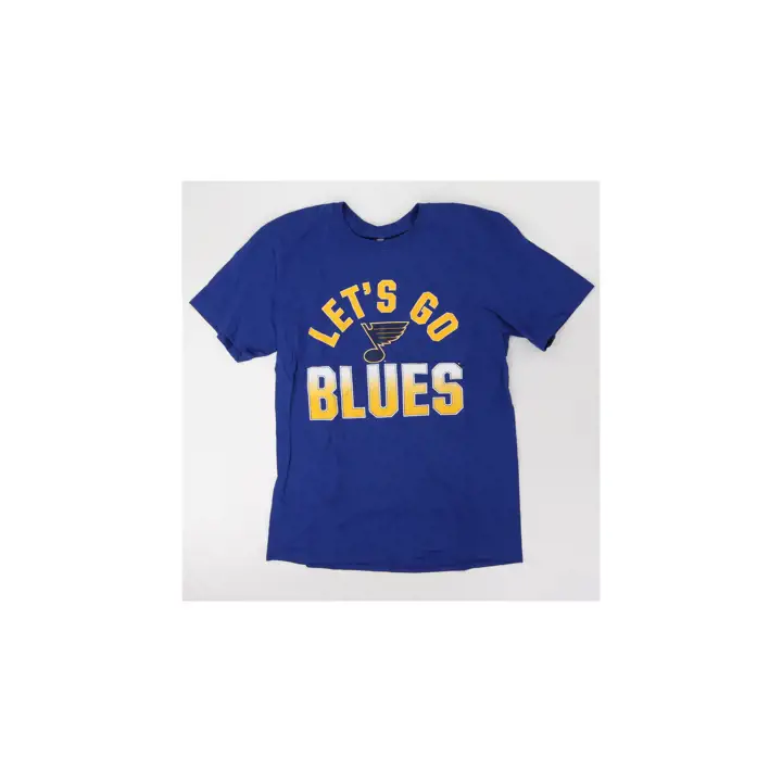 T-shirt St. Louis Blues LNH à slogan en arc de cercle bleu