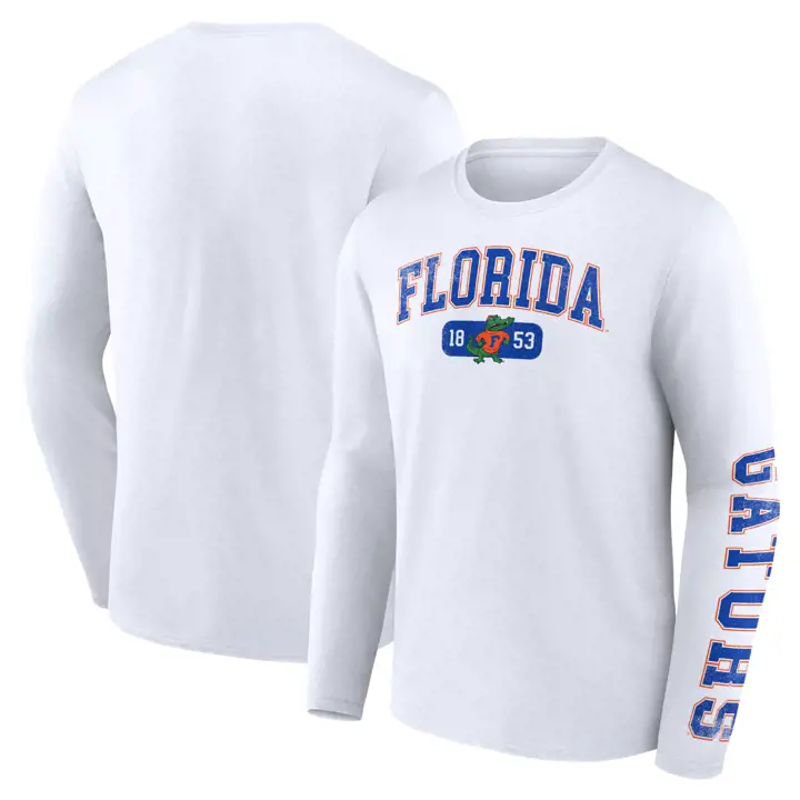 T-SHIRT MANCHES LONGUES FLORIDA GATORS NCAA VAULT BLANC