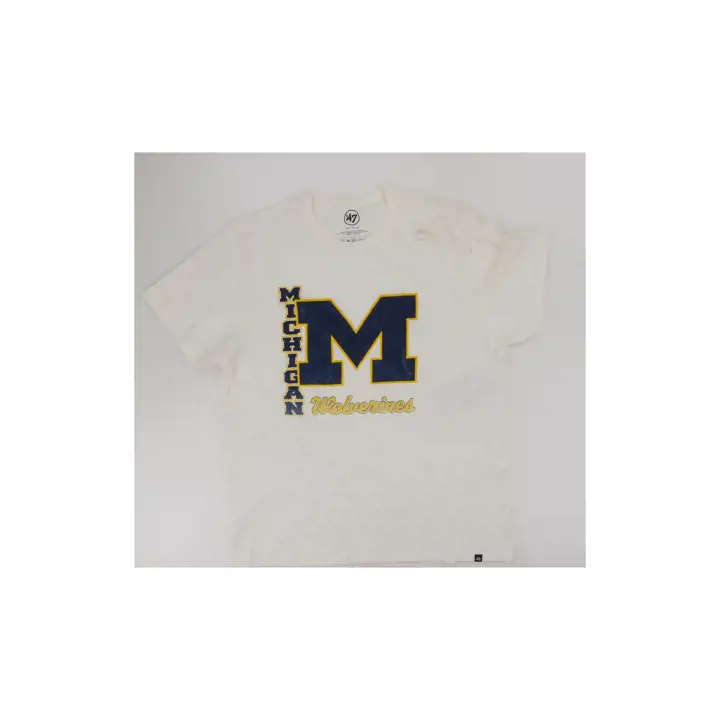 T-shirt blanc Franklin avec logo des Michigan Wolverines de la NCAA