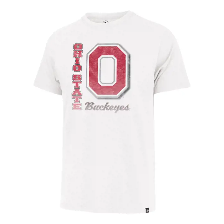 T-shirt Franklin Phase Out NCAA Buckeyes de l'Ohio State BLANC