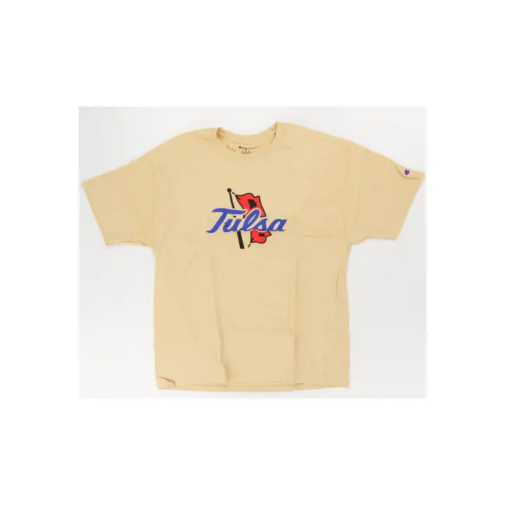 Tulsa Golden Hurricane 2F NCAA Big Logo T-Shirt A-GLD