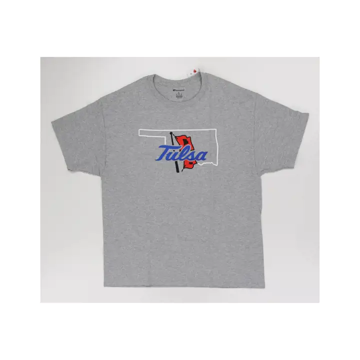 Tulsa Golden Hurricane 2F NCAA State Pride T-Shirt GRY