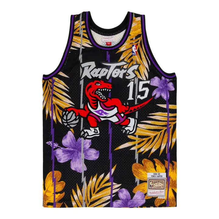 MAILLOT SWINGMAN COLLECTION FLORALE NBA RAPTORS Vince Carter B