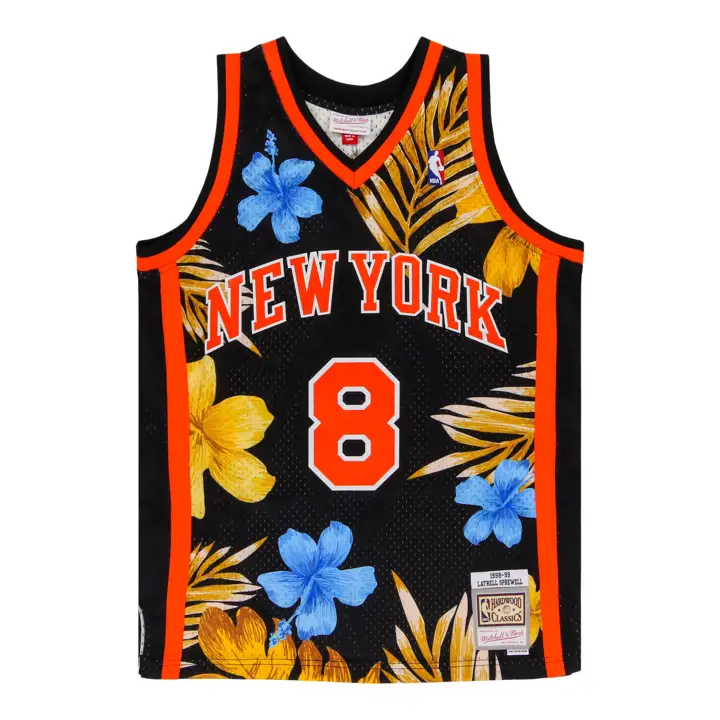 MAILLOT SWINGMAN KNICKS NBA COLLECTION FLORALE Latrell Sprewell