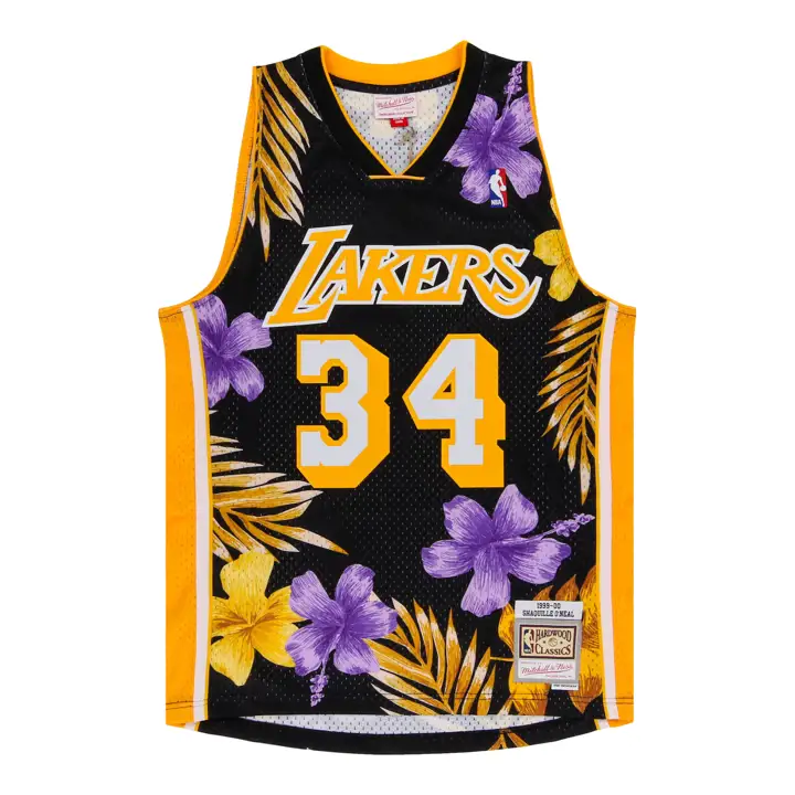 MAILLOT SWINGMAN LA LAKERS NBA COLLECTION FLORALE Shaquille O'