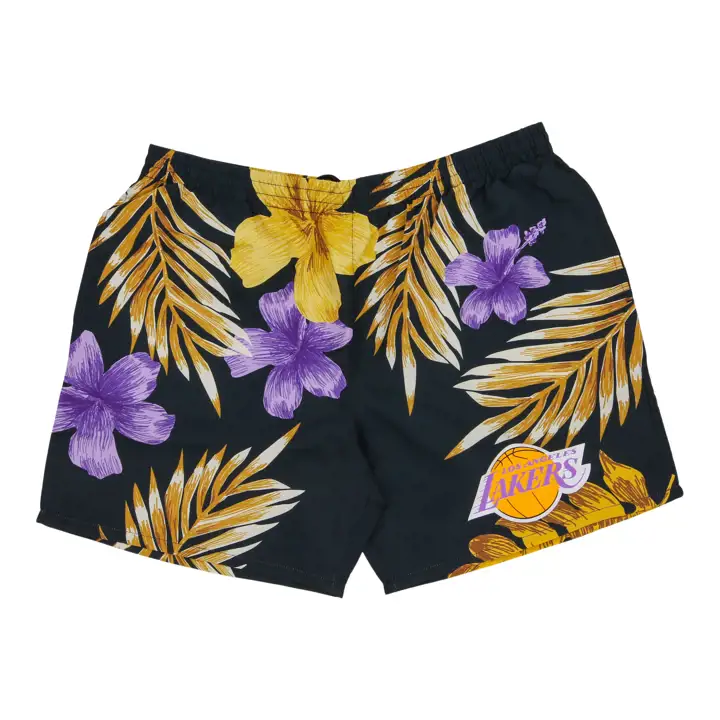 SHORT SWINGMAN NBA FLORAL COLLECTION LOS ANGELES LAKERS NOIR