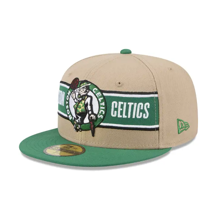 Boston Celtics NBA Draft 2024 59FIFTY TAN/GRN/GRY