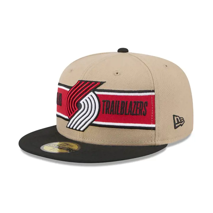 Portland Trail Blazers NBA Draft 2024 59FIFTY BEIGE/NOIR/GRIS