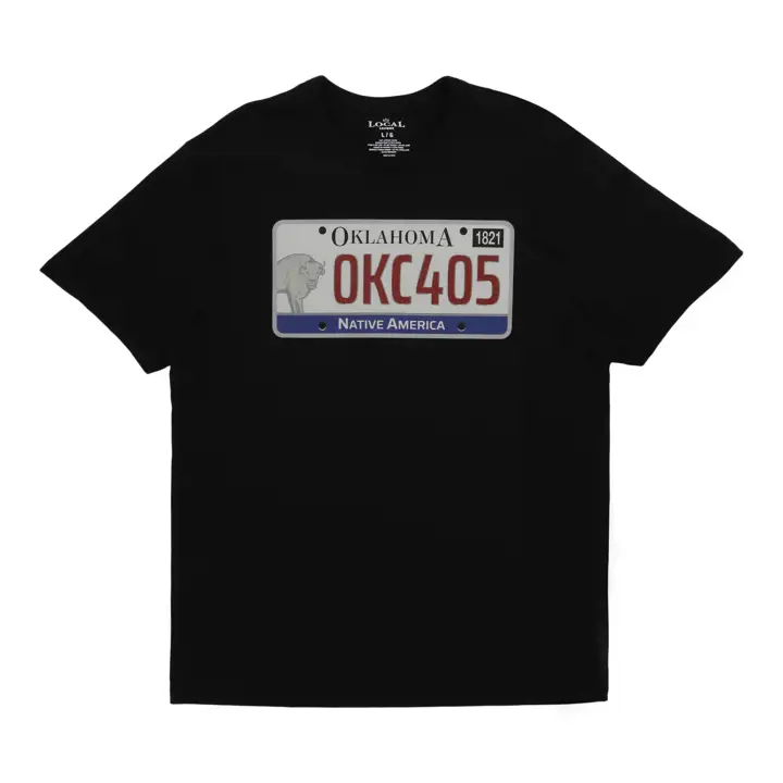 Plaque d'immatriculation d'Oklahoma City BLK