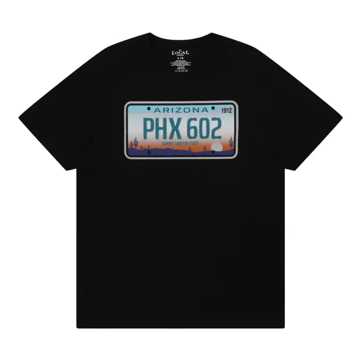 Plaque d'immatriculation PHOENIX NOIRE