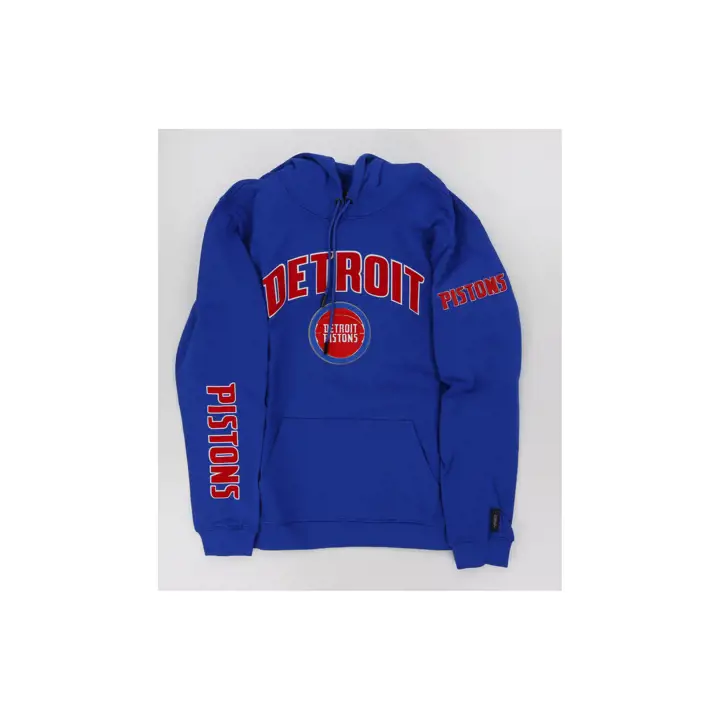 Hoodie Detroit Pistons NBA Fashion Logo bleu