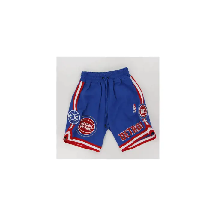 Short Bleu d'Équipe Professionnelle NBA des Detroit Pistons